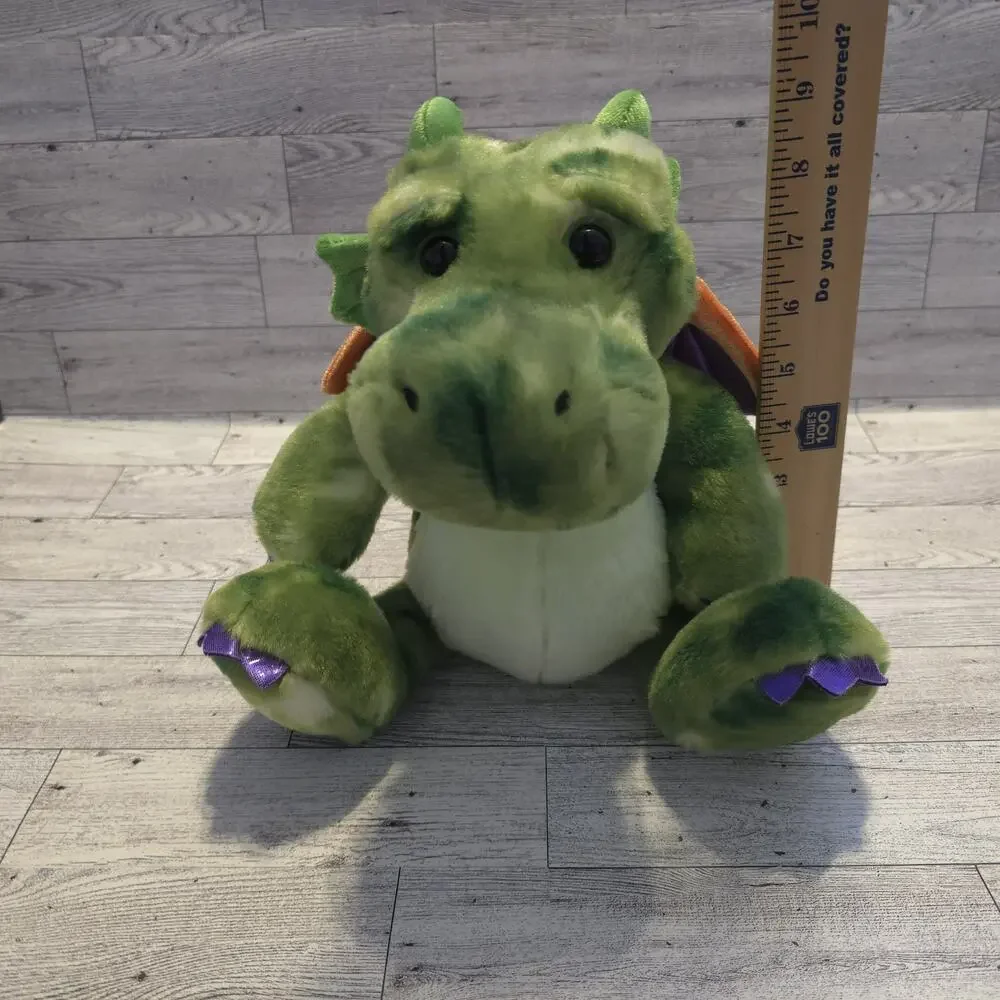 Aurora Plush Legendary Friends Green Dragon Plush Ohen Braveheart Stuffed Toy 9" - Picture 9 of 11